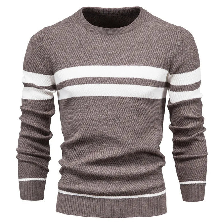 Mens Chunky Knit Sweater Classic Fit