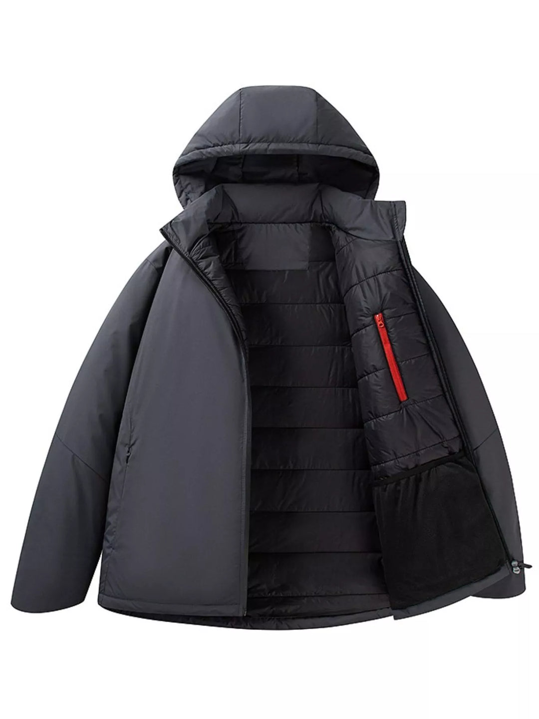 Mens Insulated Hoodie Coat Heavyweight Warm Fit