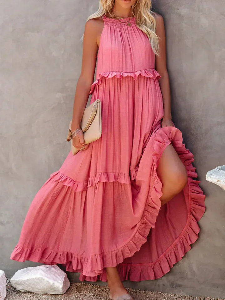 Womens Floral Dress Chic Fit