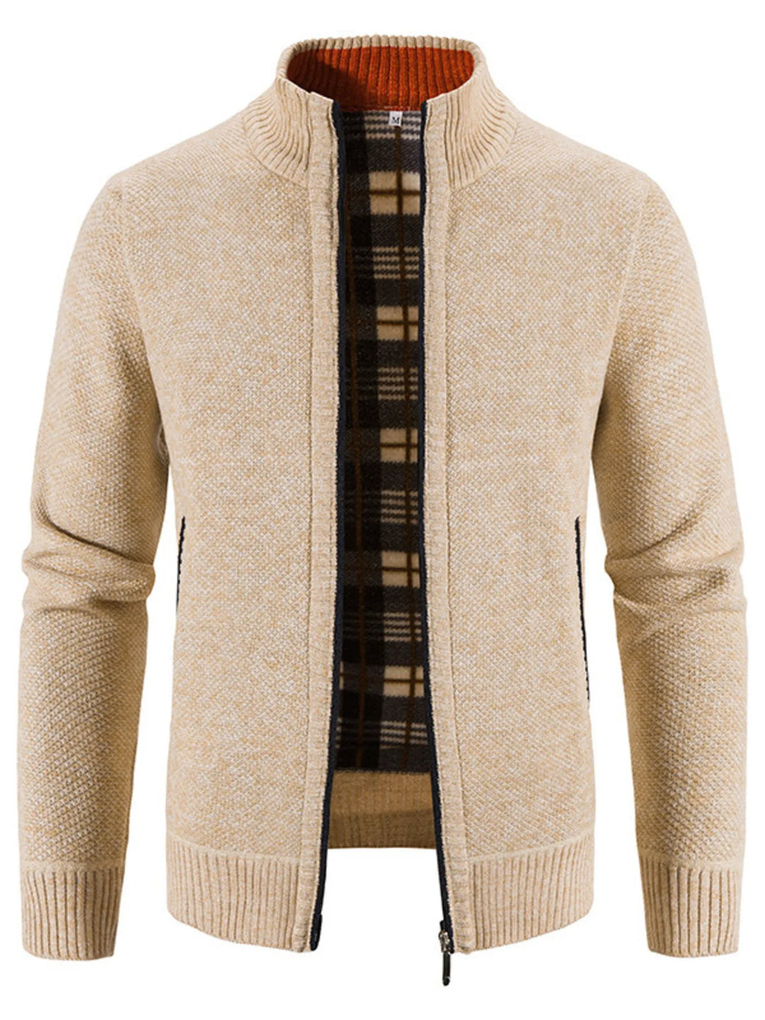 Mens Zip-Up Sweater Comfortable Big and Tall Fit