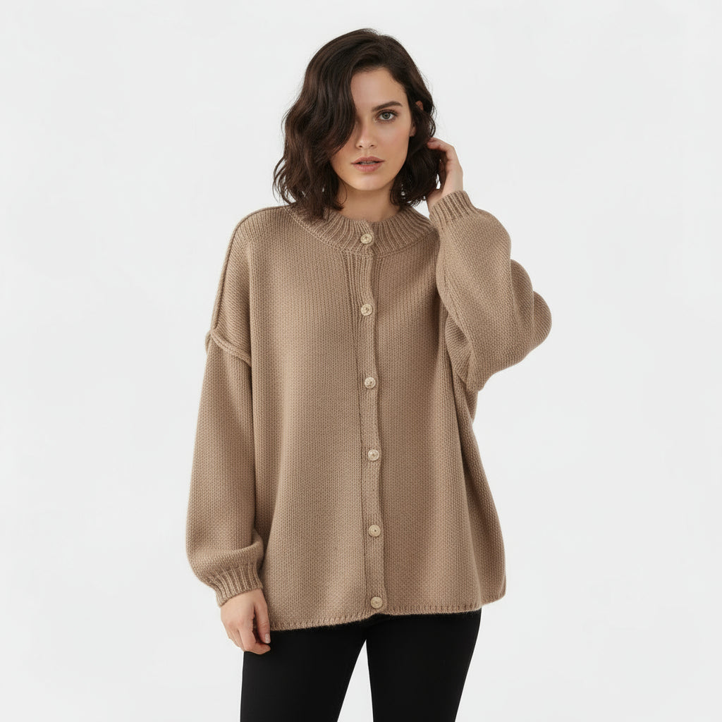 Womens Cardigan Sweater Open Front Cozy Fit