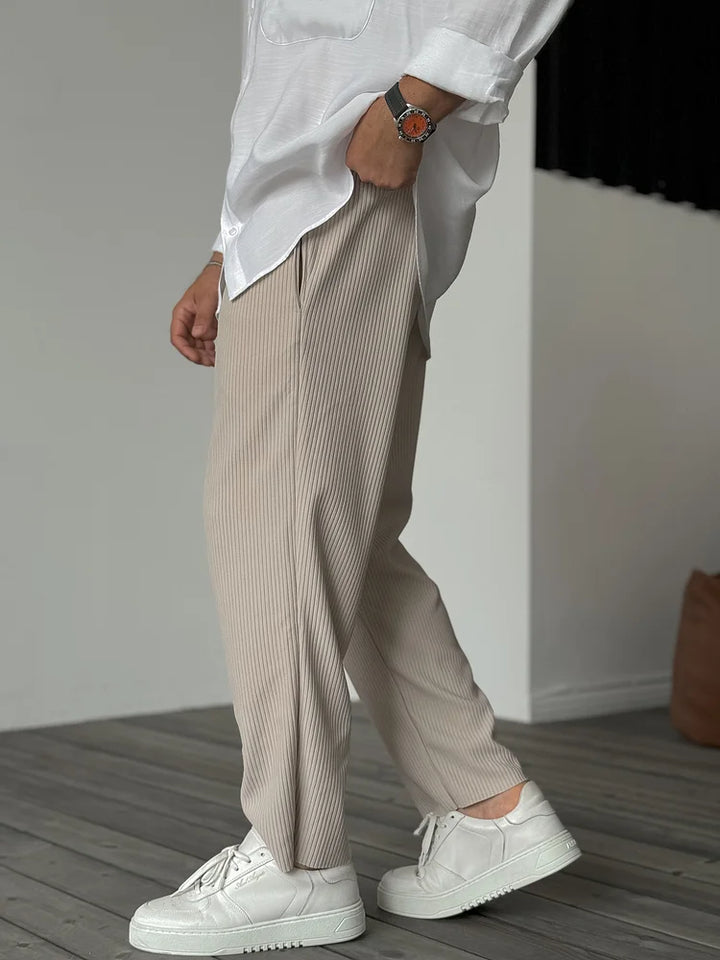 Mens Soft Trousers Comfortable Fit