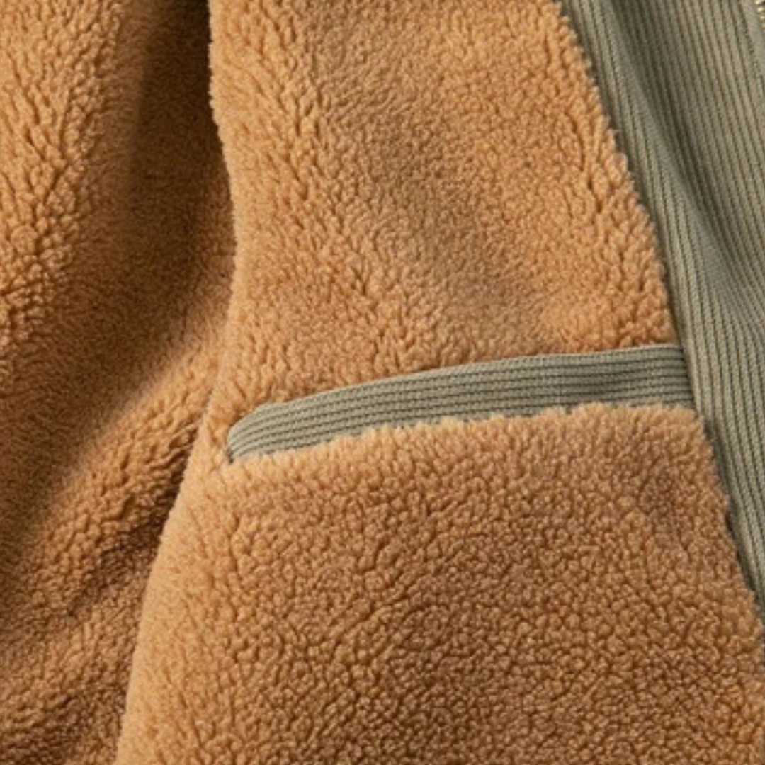 Mens Corduroy Trucker Jacket with Sherpa Lining Warm Fit