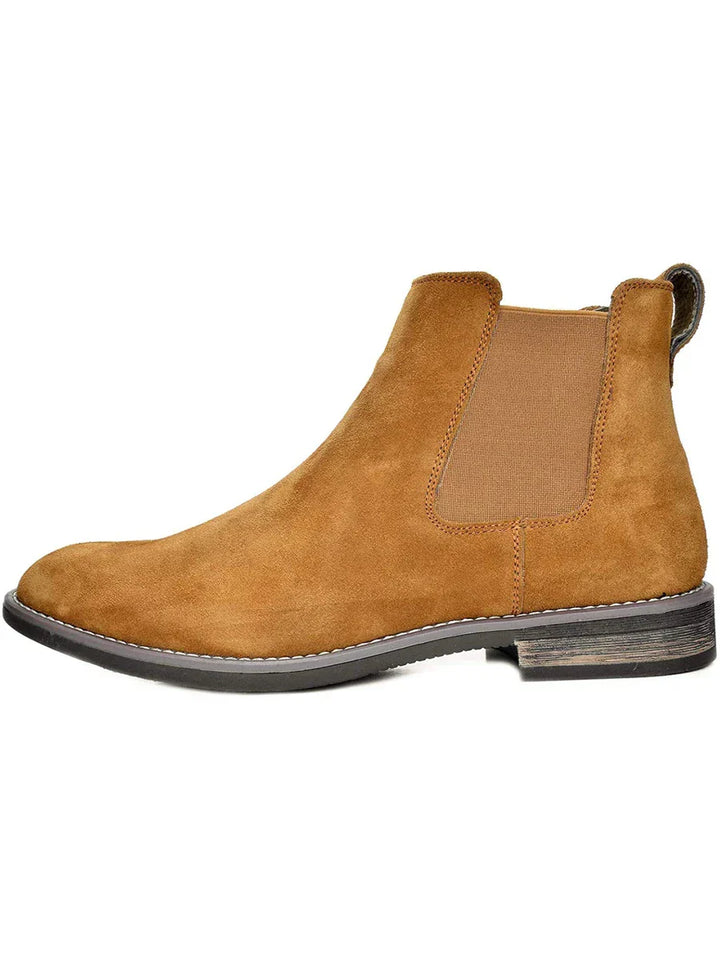 Unisex Chelsea Boots Suede Slip-On