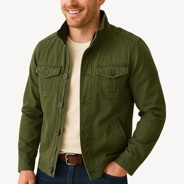 Mens Field Jacket Cotton Casual Fit - BritishMode