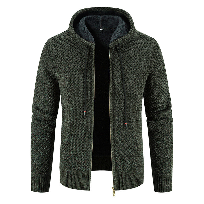Womens Hooded Cardigan Knit Trendy Design