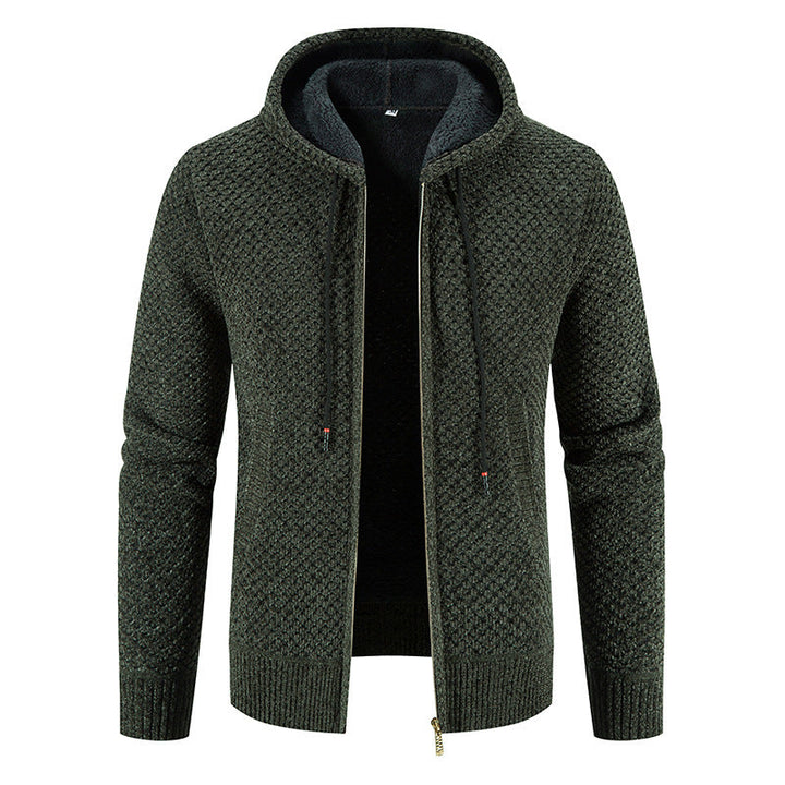 Womens Hooded Cardigan Knit Trendy Design