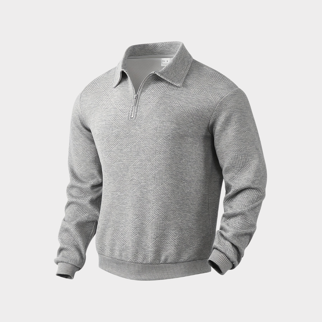 Mens Quarter Zip Sweater Stylish Fit