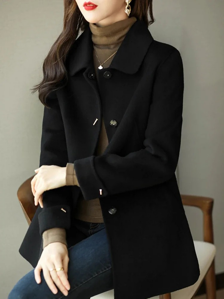Womens Long Trench Coat Classic Elegant Fit