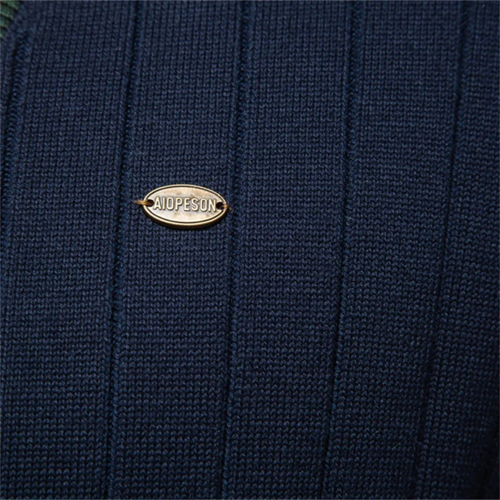 Mens Slim Fit V-Neck Cotton Knit Cardigan