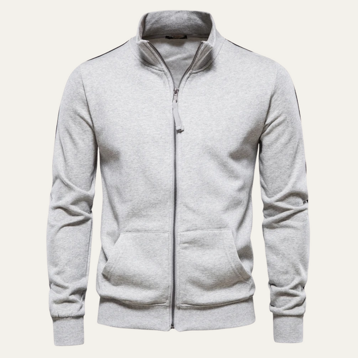 Mens Track Jacket Full Zip High Collar