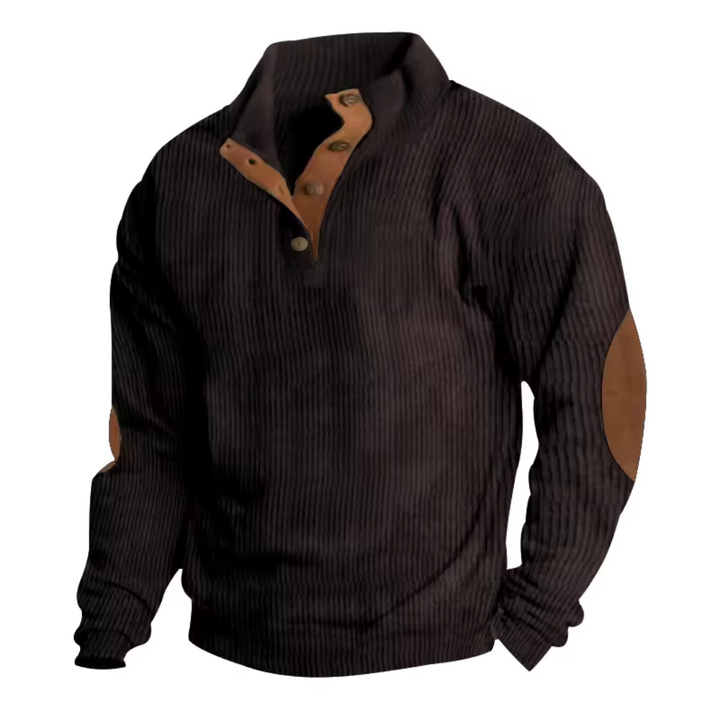 Mens Corduroy Sweater Comfortable Relaxed Fit