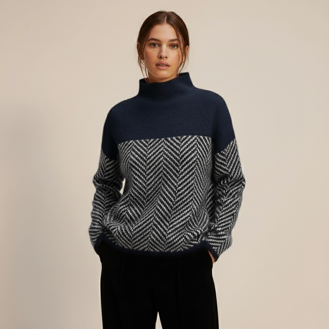 Womens Cashmere Turtleneck Sweater Soft Fit