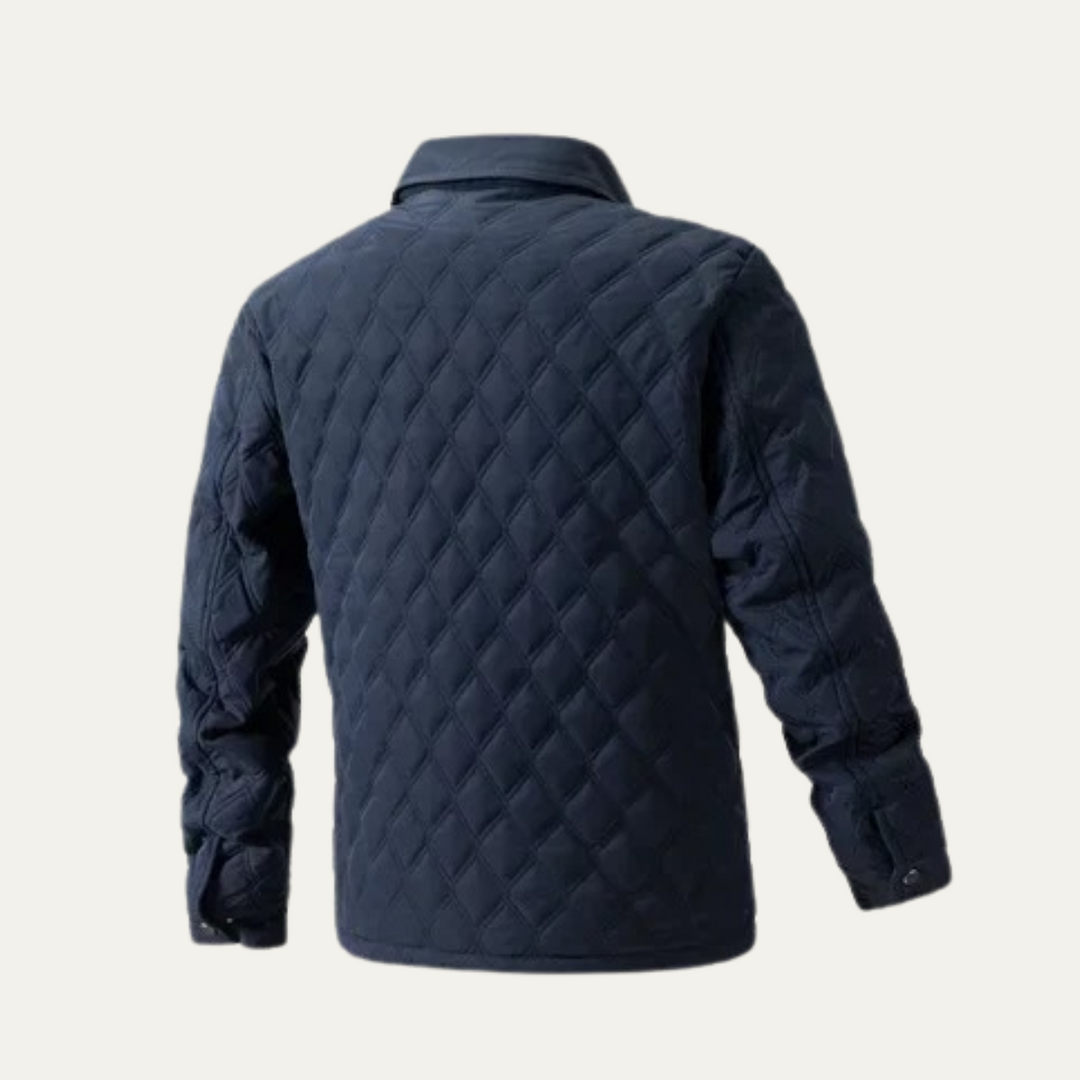 Mens Quilted Jacket Lightweight Casual Fit