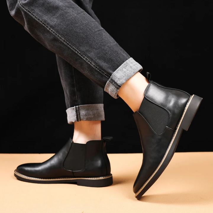 Mens Leather Chelsea Boots Elegant Style