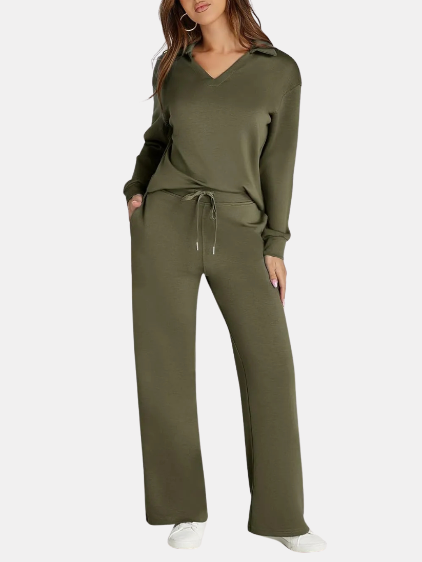 Womens Two-Piece Set Comfortable Relaxed Fit
