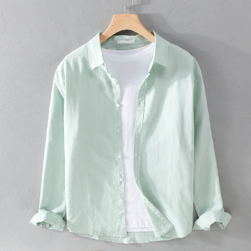 Mens Casual Shirt Loose Fit