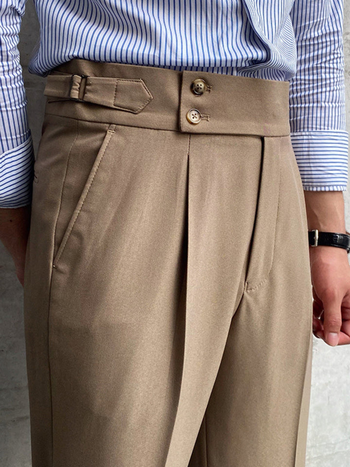 Mens Gurkha Pants Cotton Relaxed Fit