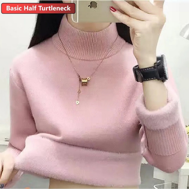 Womens Winter Sweater Fleece Lined Cozy Fit