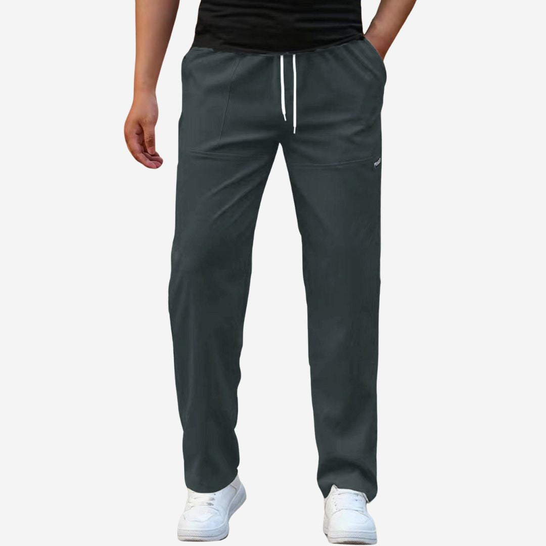 Mens Athletic Trousers Drawstring Loose Fit