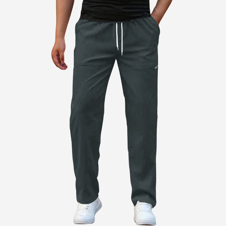 Mens Athletic Trousers Drawstring Loose Fit