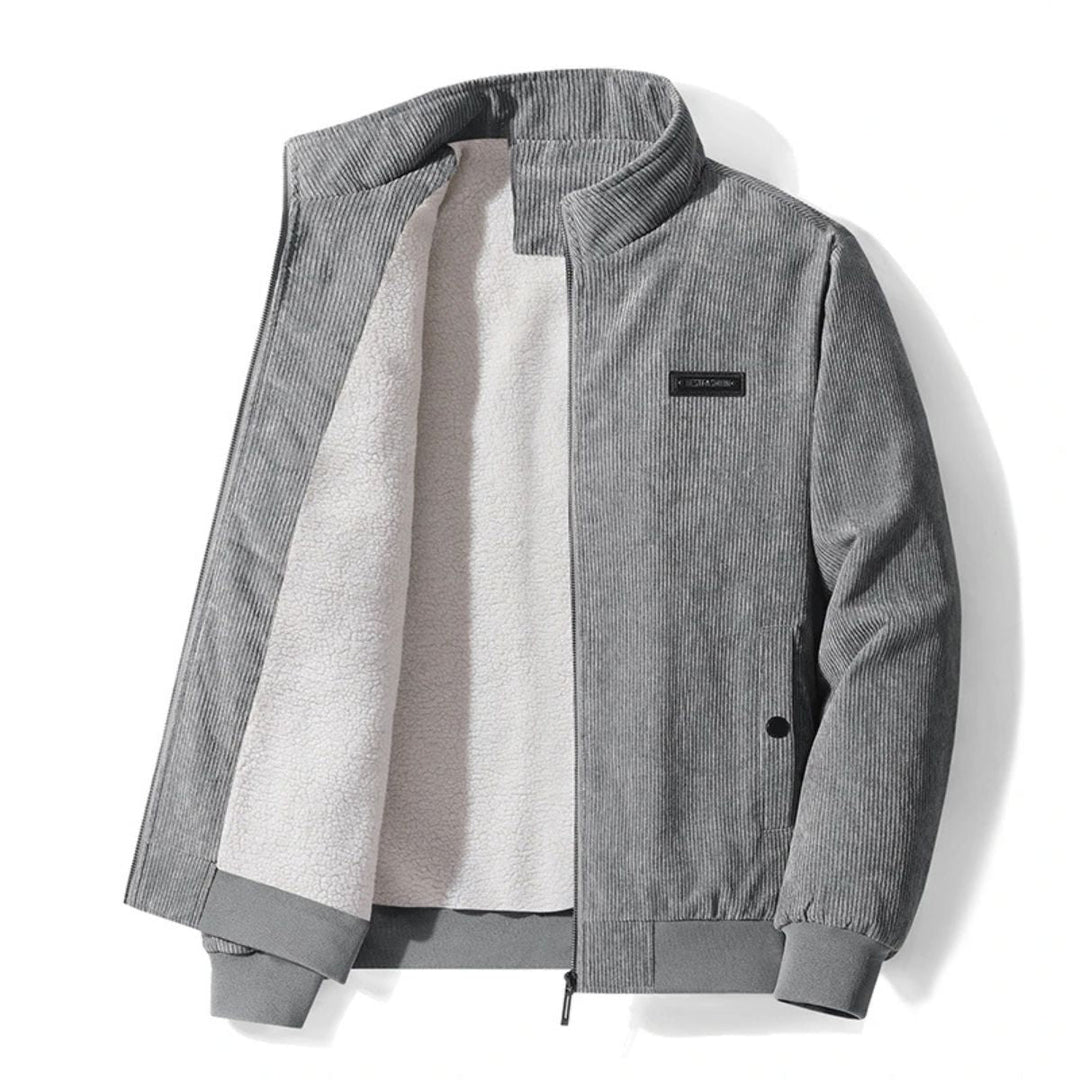 Mens Corduroy Jacket Fleece Lined Modern Fit