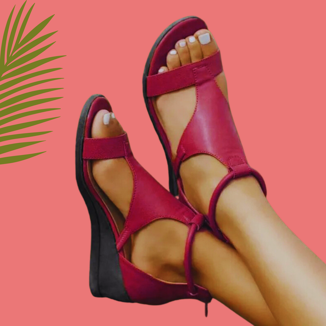 Unisex Orthopedic Leather Sandals Comfortable Fit - BritishMode