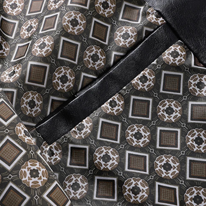 Mens Leather Button-Up Jacket Winter Style