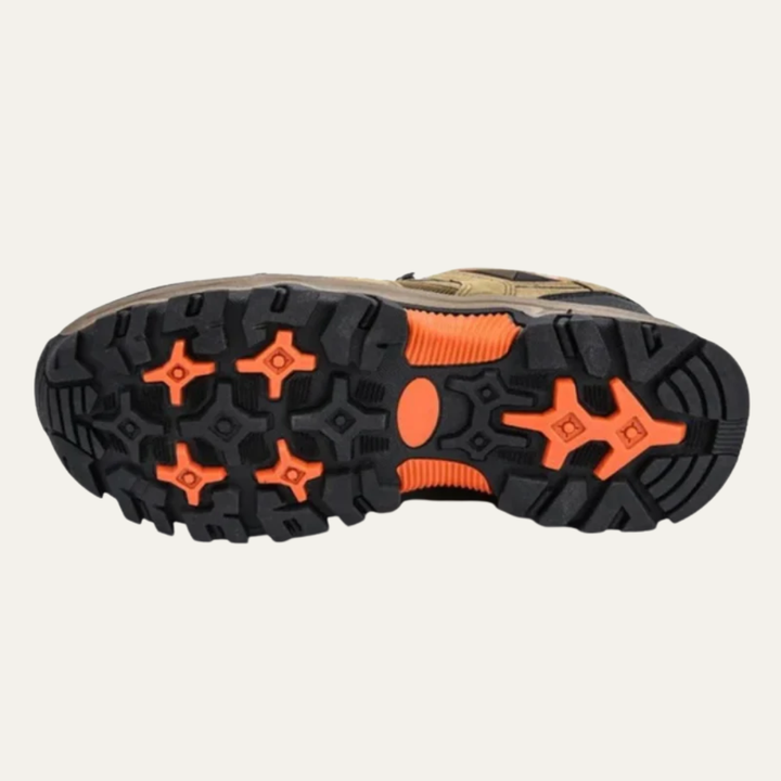 Mens Trail Shoes Mesh Panel Rugged Design