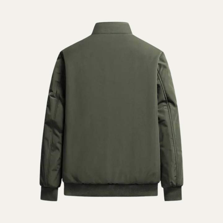 Mens Flight Jacket Faux Fur Lined Warm Fit