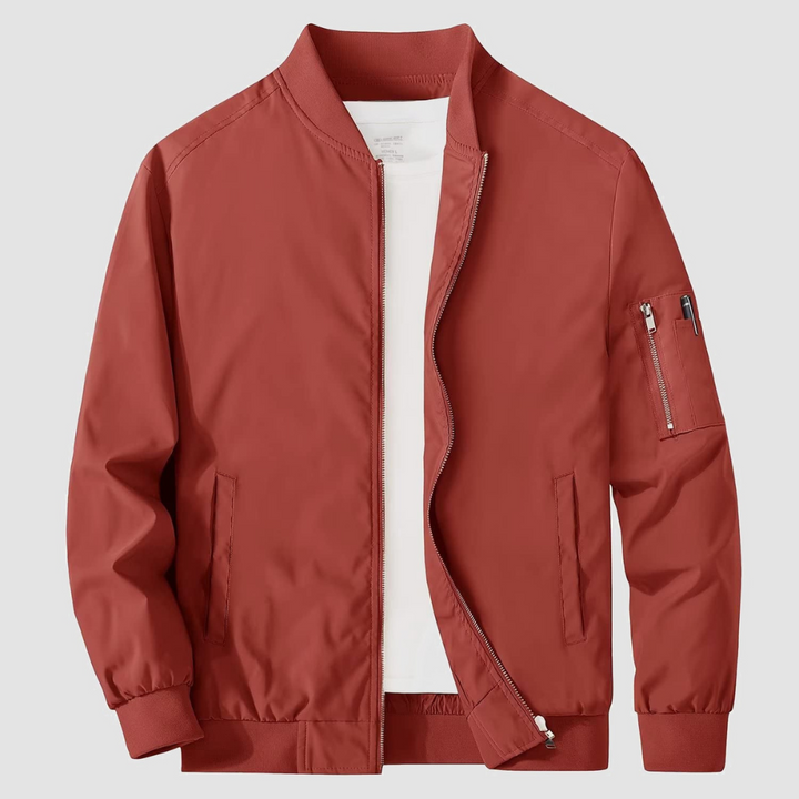 Mens Bomber Jacket Full Zipper Classic Fit