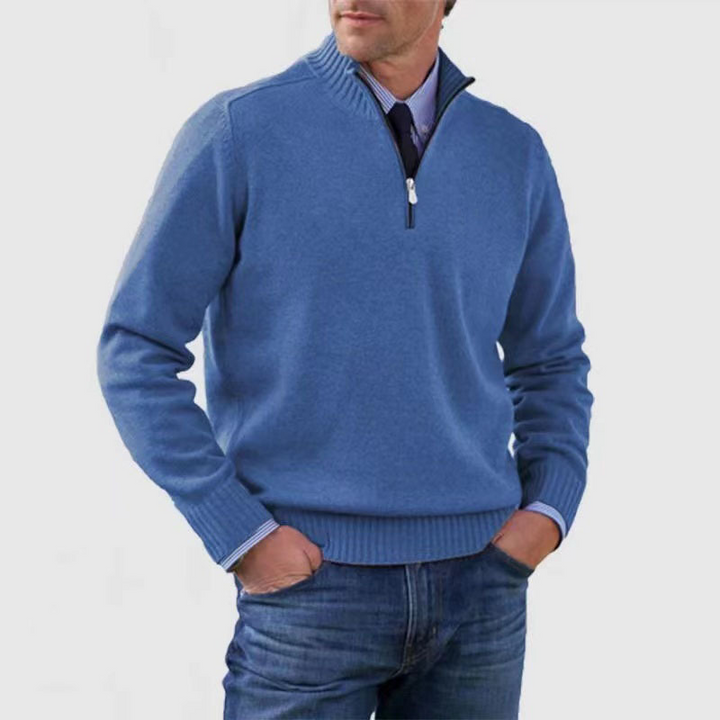 Mens Sweater Half-Zip Pullover