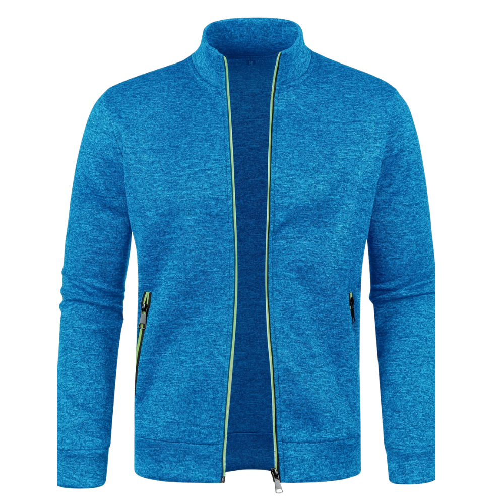 Mens Track Jacket Minimalist Piped Design