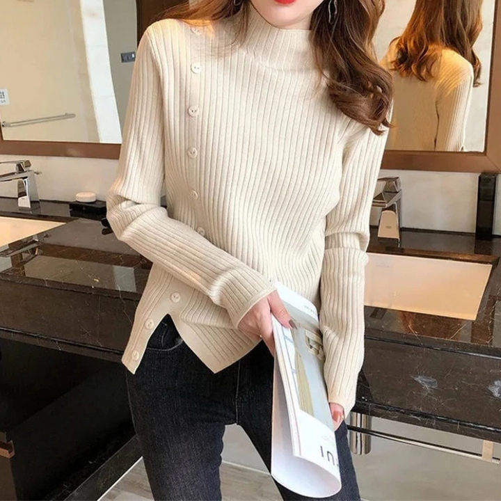 Unisex Wool Sweater Warm Crew Neck