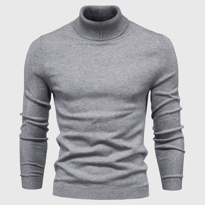 Mens Turtleneck Jumper Soft Knit Washable Layering