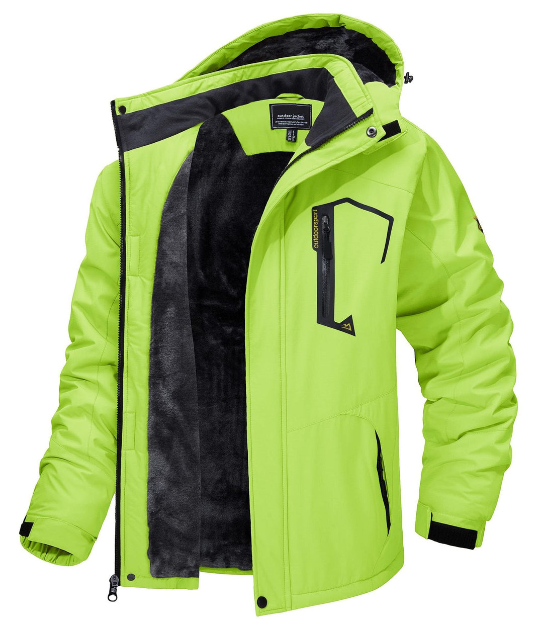 Mens Outdoor Jacket Waterproof Durable Fit