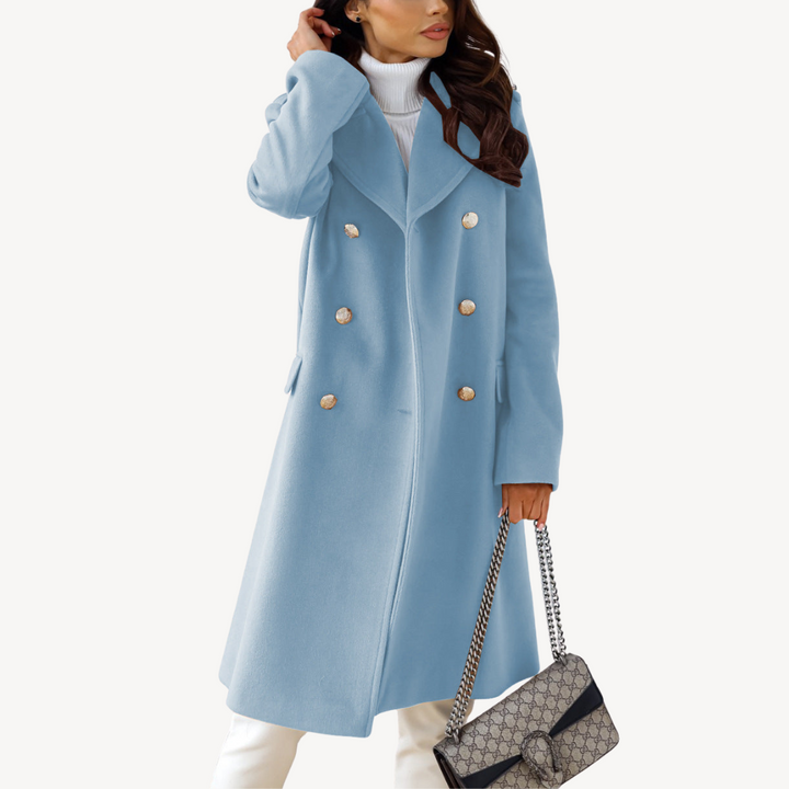 Womens Wool Coat Double-Breasted Classic Fit