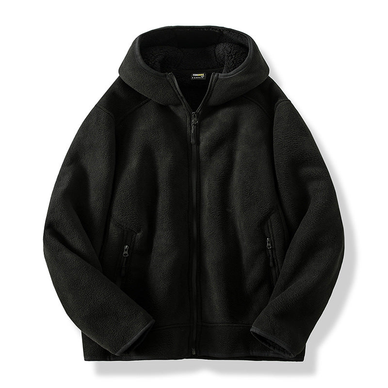 Mens Fleece Coat Cotton Padded Warm Fit