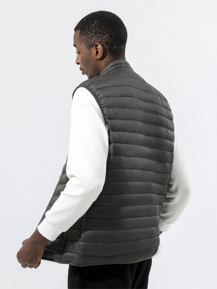 Mens High-Collar Gilet Lightweight Sleeveless Vest