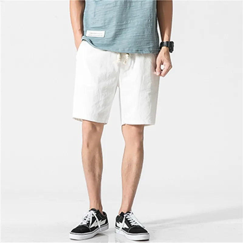 Unisex Casual Shorts with Elastic Waistband Relaxed Fit