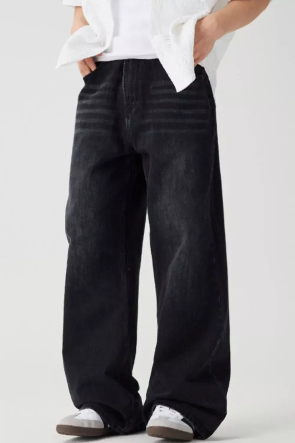 Unisex Casual Jeans Comfortable Relaxed Fit - BritishMode