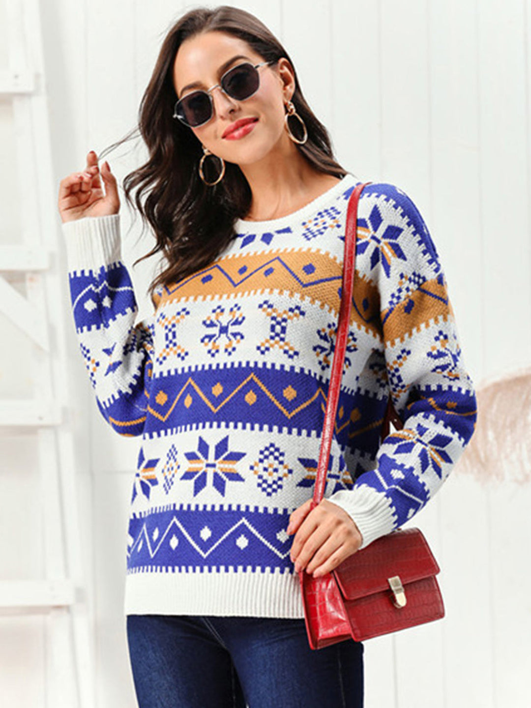 Womens Cable Knit Sweater Cozy Fit - BritishMode