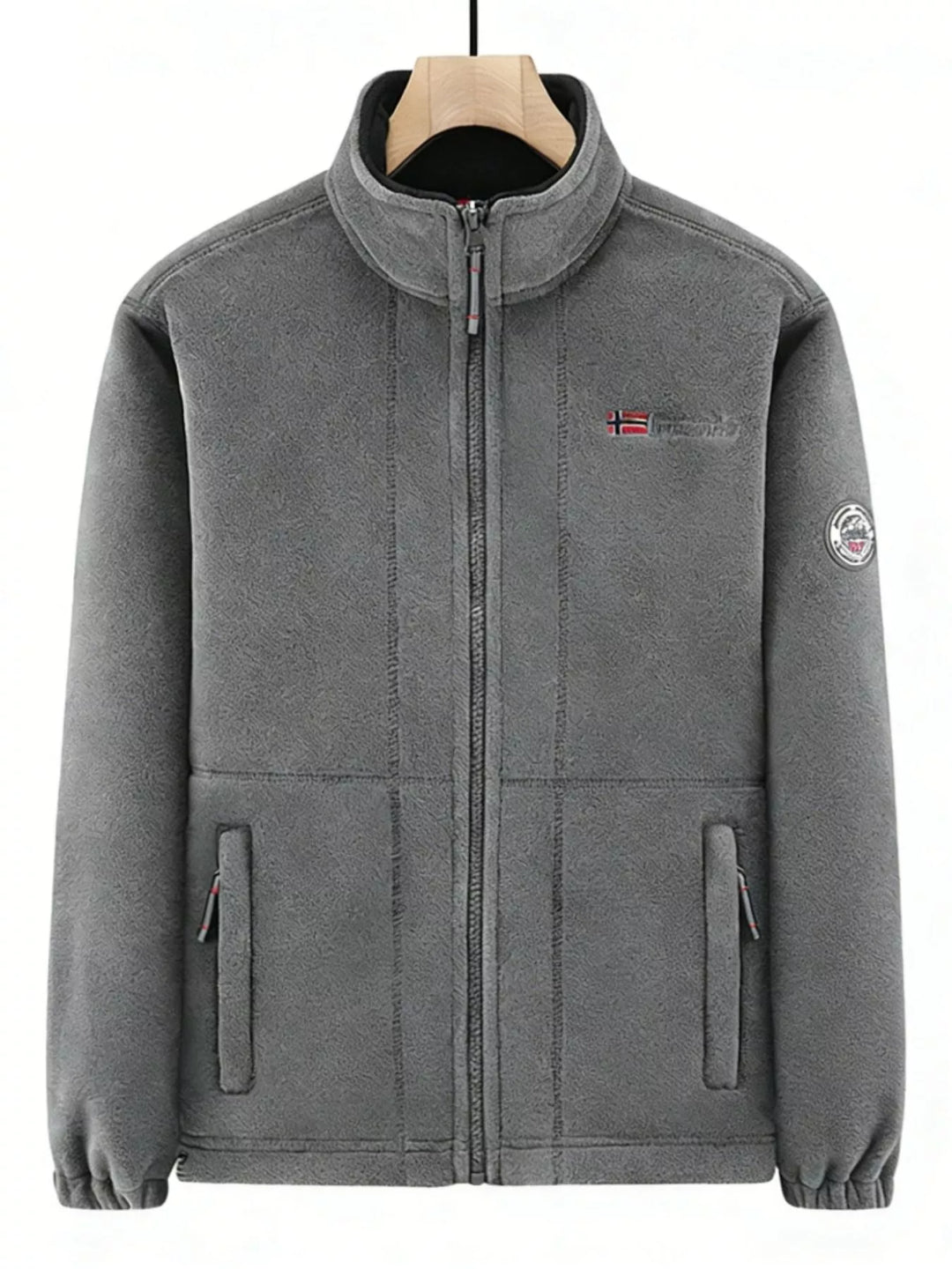 Mens Fleece Zip-Up Jacket Big and Tall Fit