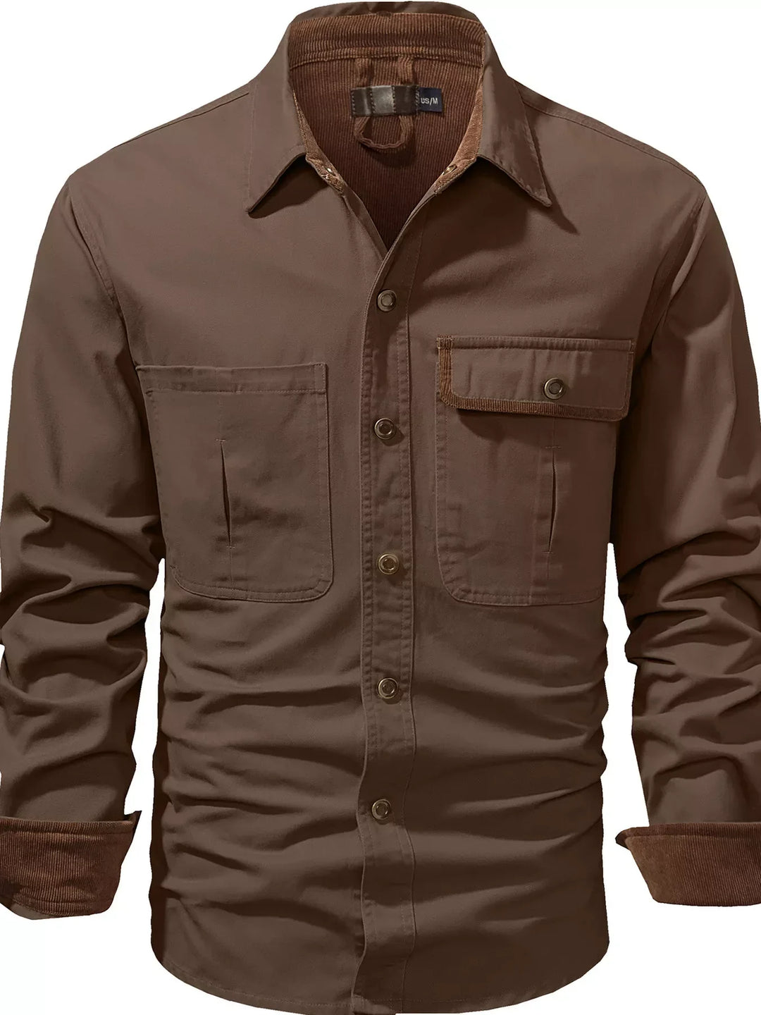 Mens Button Front Shirt Relaxed Fit
