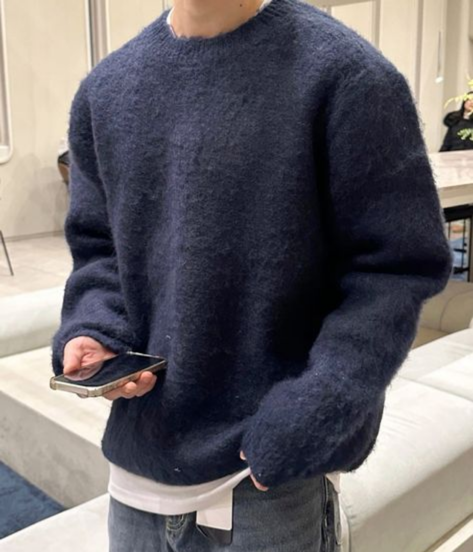 Womens Wool Sweater Structured Classic Fit