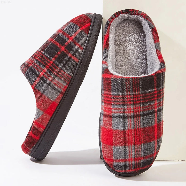 Mens Slippers Fleece Lined Cozy Fit