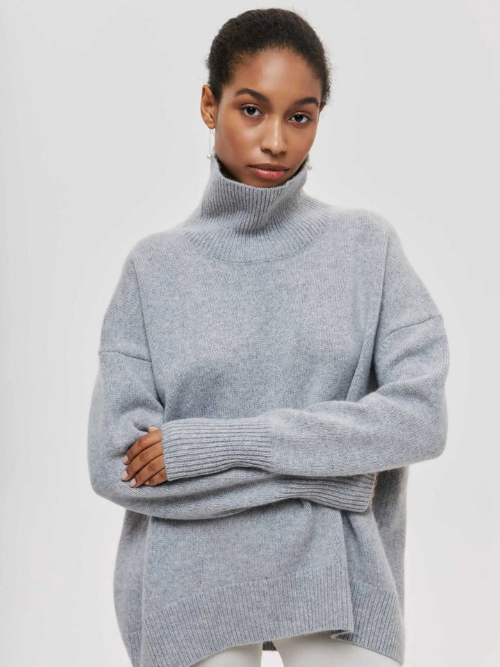 Womens Knit Sweater Soft Crew Neck Casual Fit
