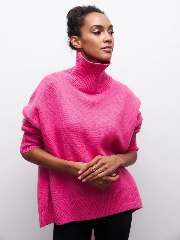 Womens Knit Sweater Soft Crew Neck Casual Fit