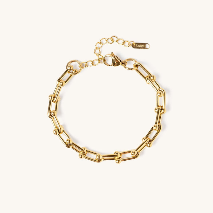 Womens Waterproof Gold-Plated Chain Bracelet Adjustable Fit - BritishMode