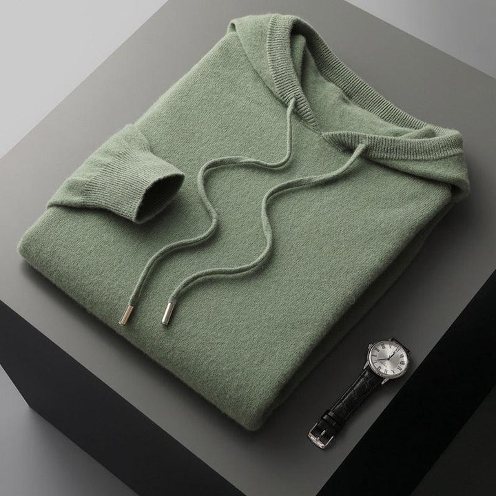 Mens Pullover Hoodie Cotton Adjustable Fit